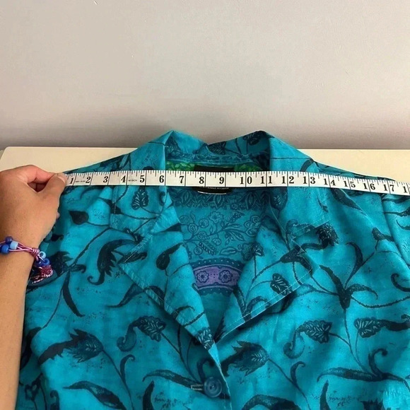 ❤️ Vintage Jobilee Floral Long Shirt Dress Size OS - Picture 5 of 8